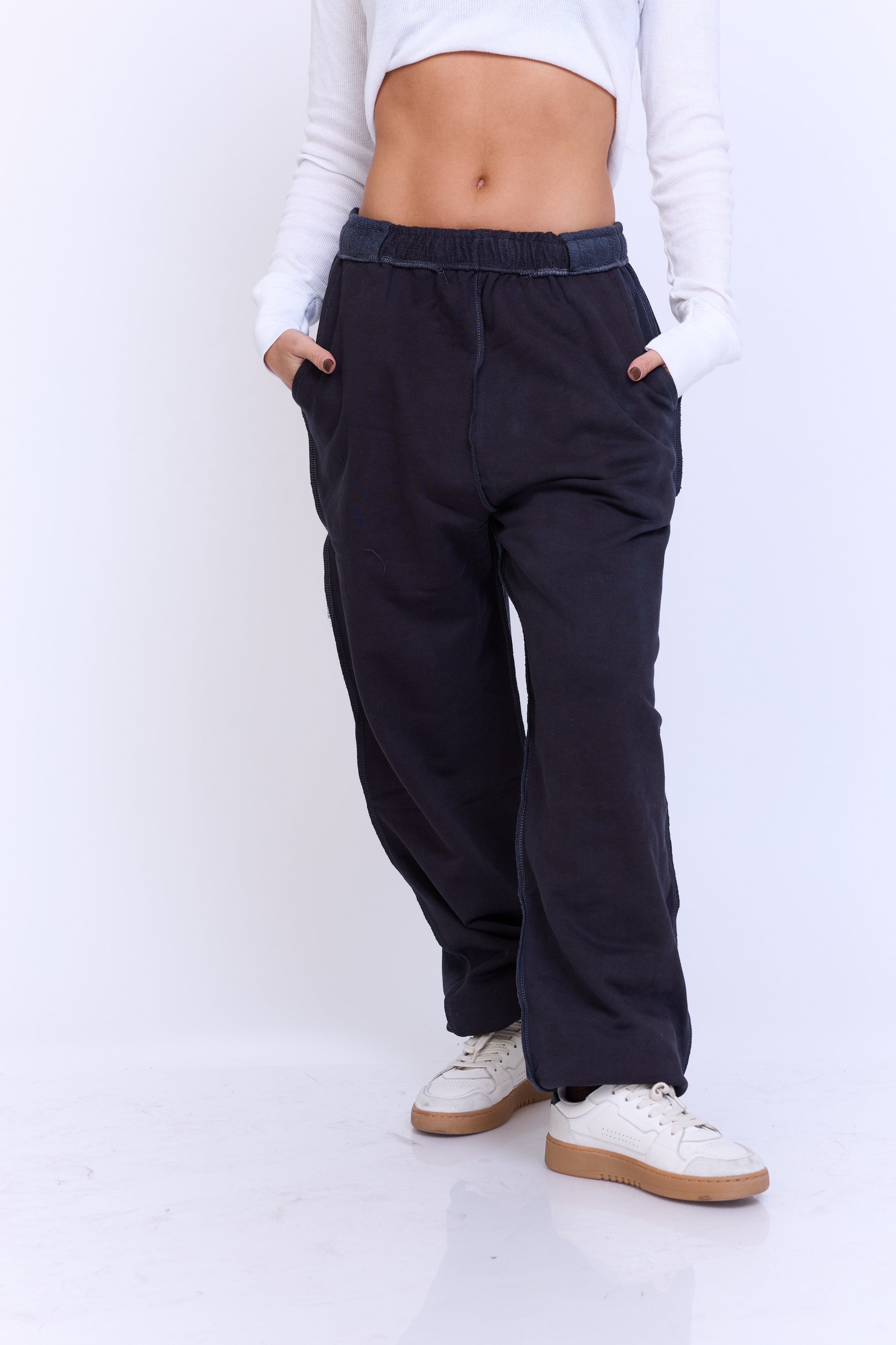 טרנינג ג׳וגר - אפור ווש