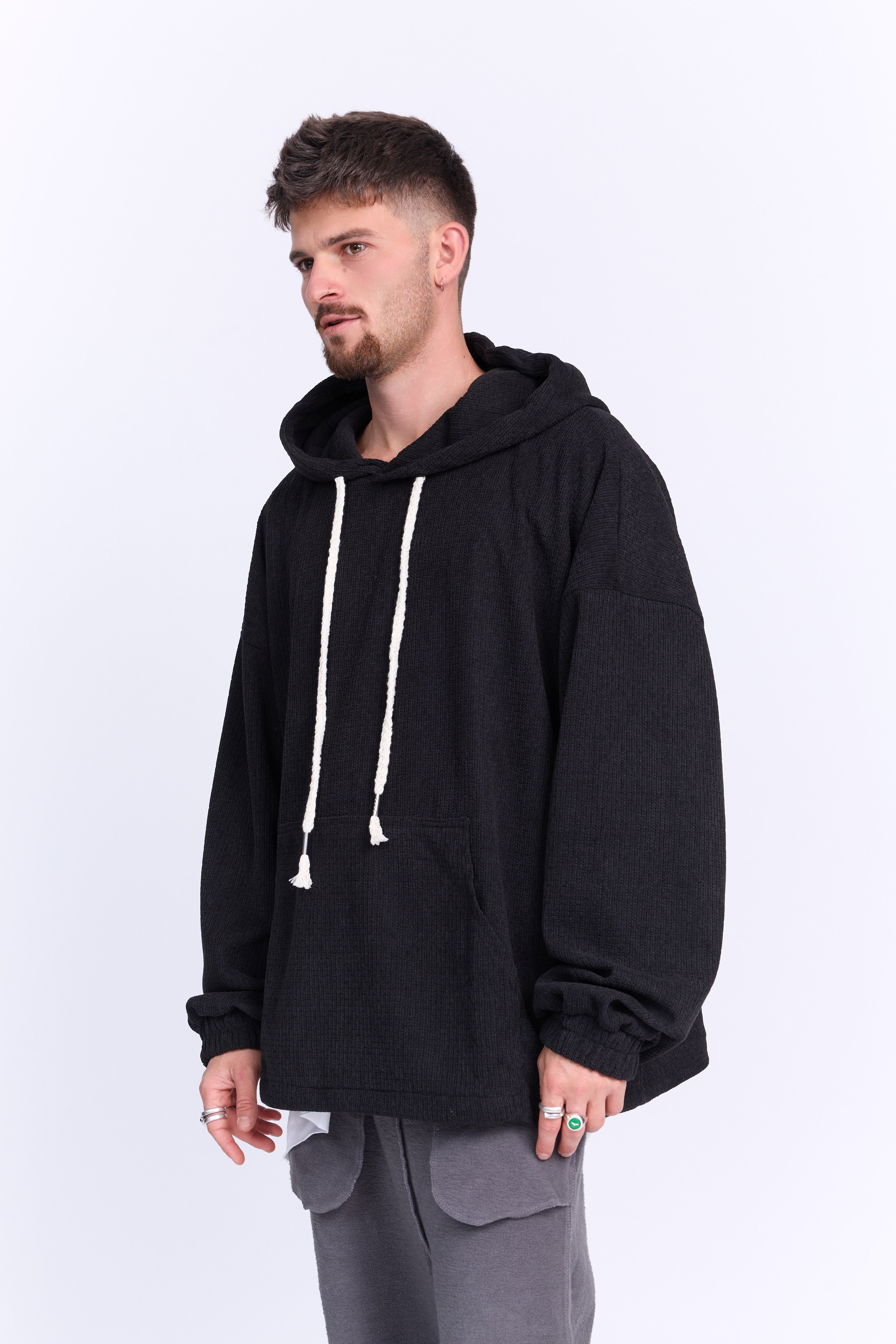 Hoodie Dark Black