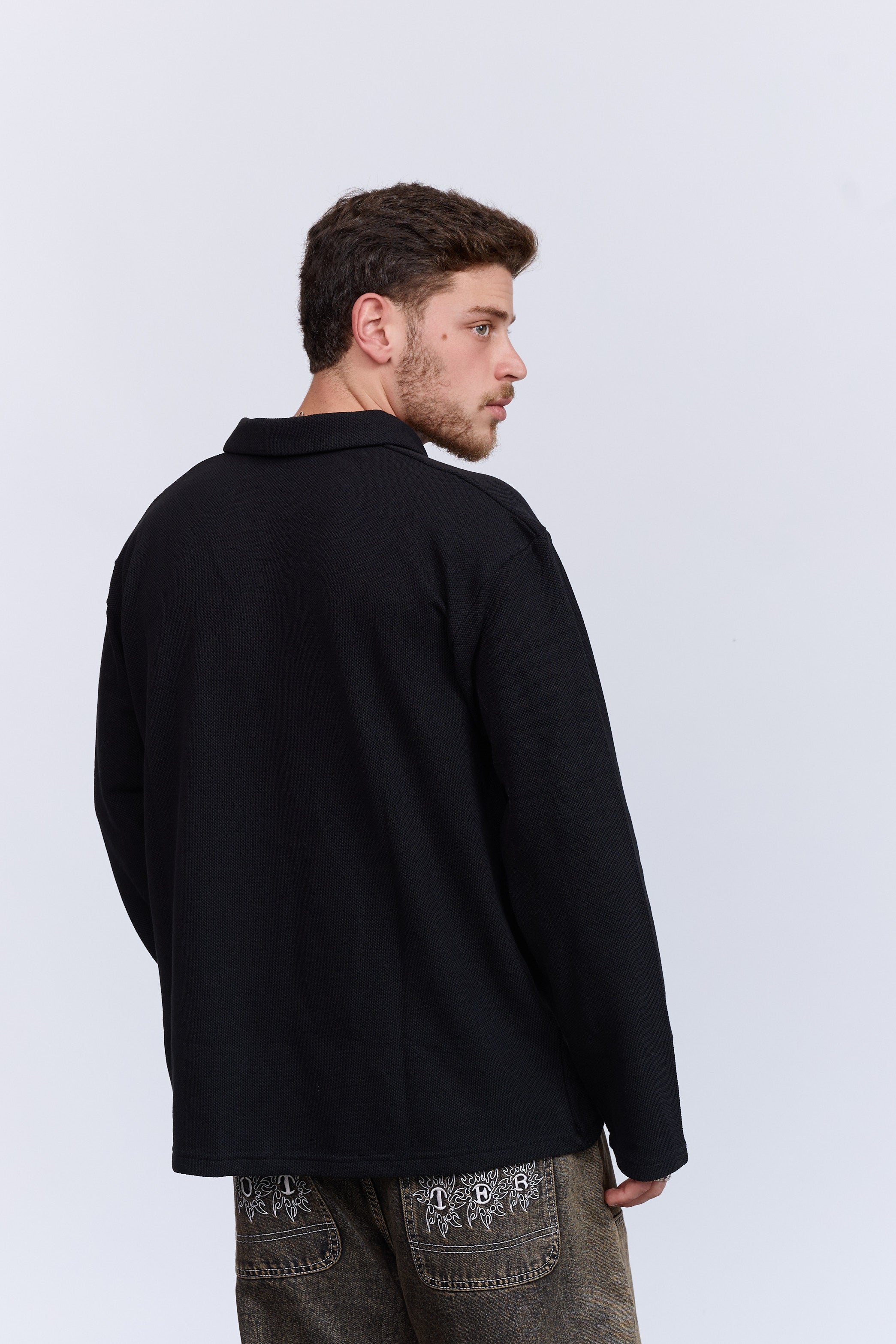 פולו שחור לונג