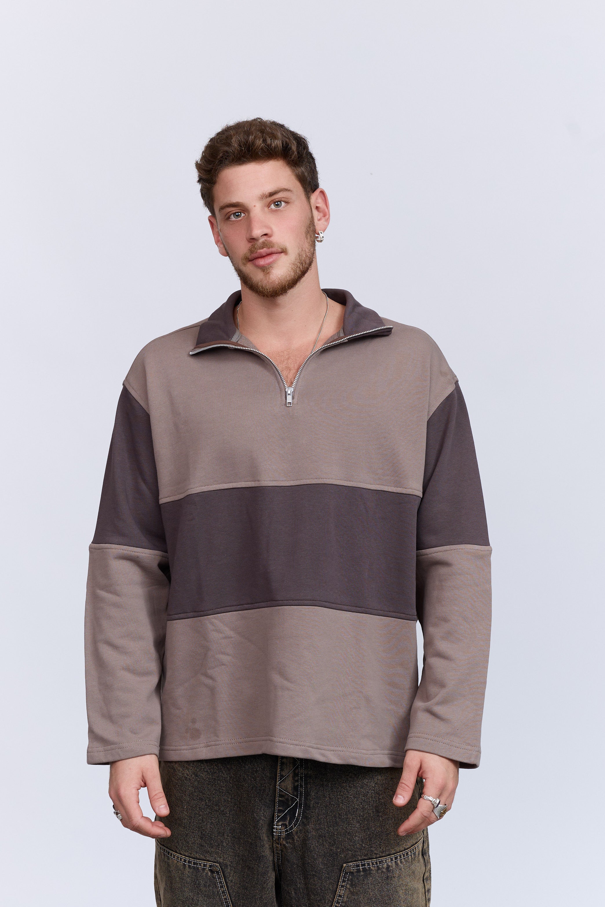 סריג רוכסן חום 1