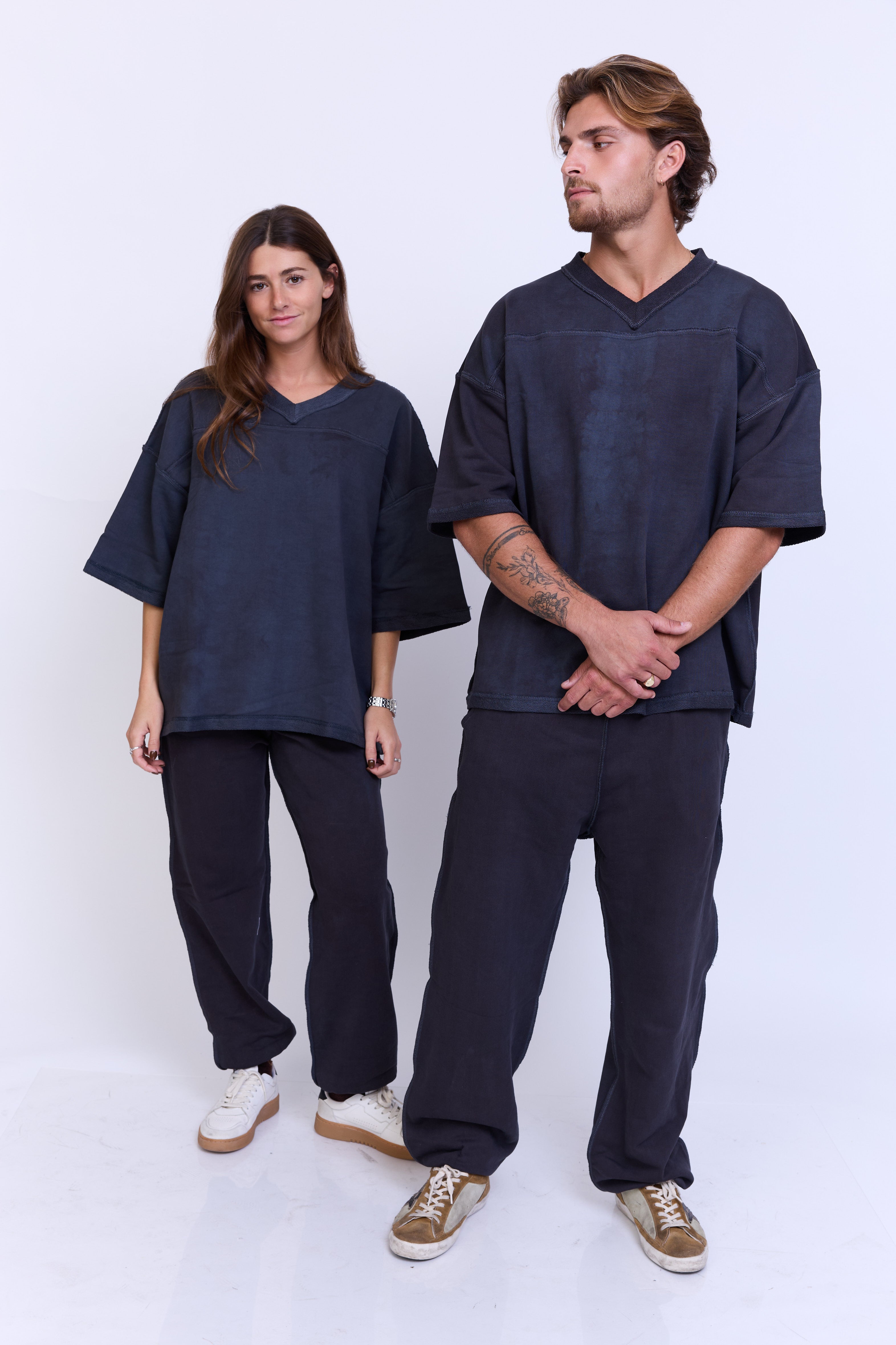 טרנינג ג׳וגר - אפור ווש