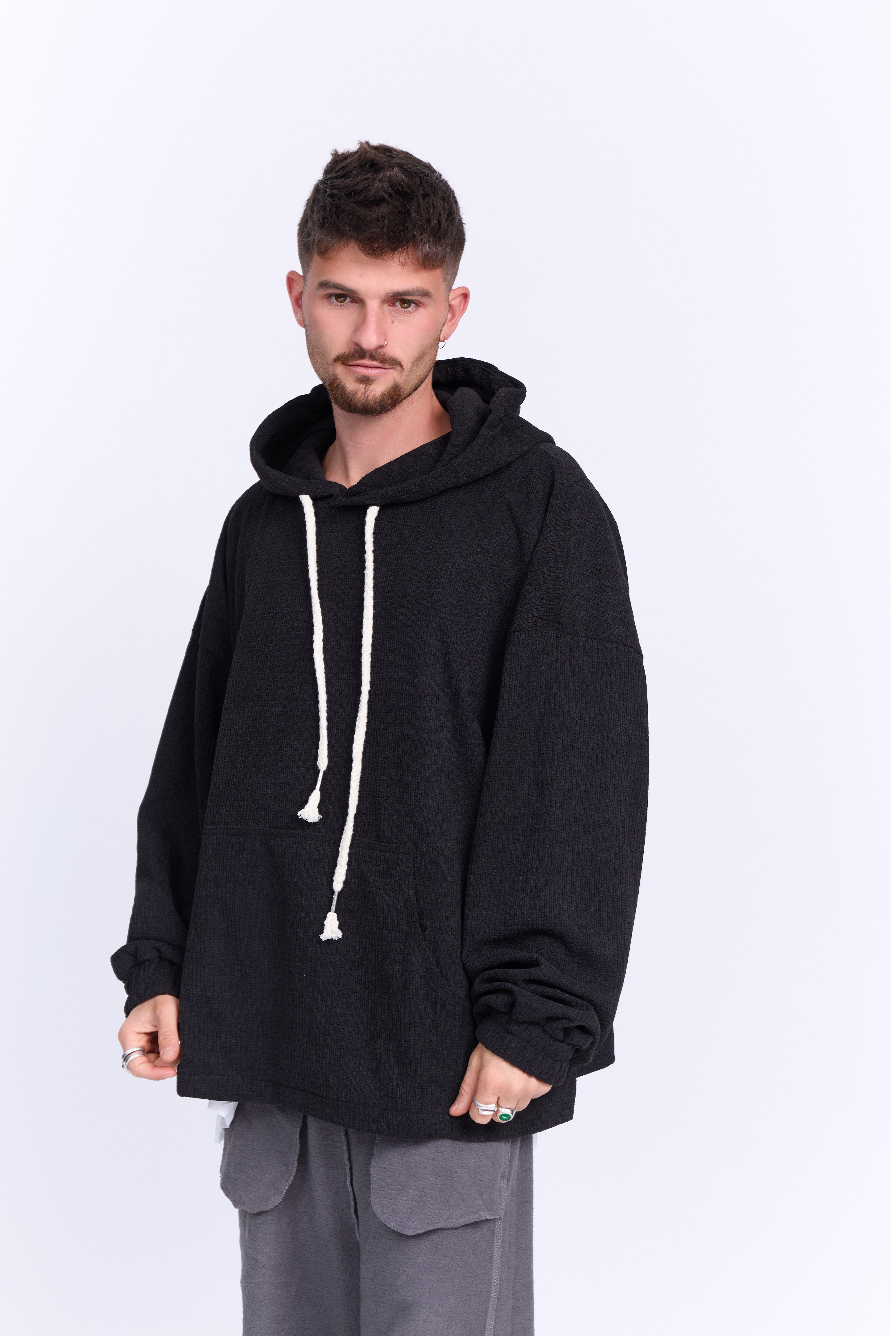Hoodie Dark Black