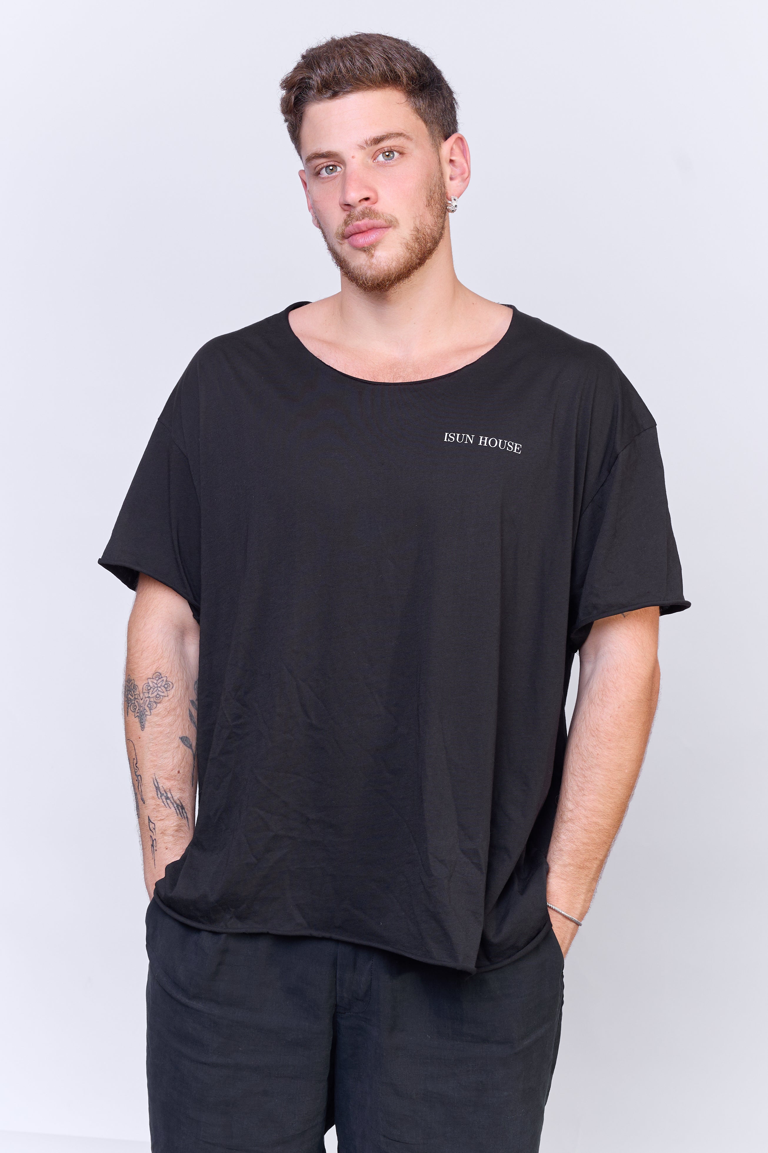 About him חולצה קצרה פתוחה