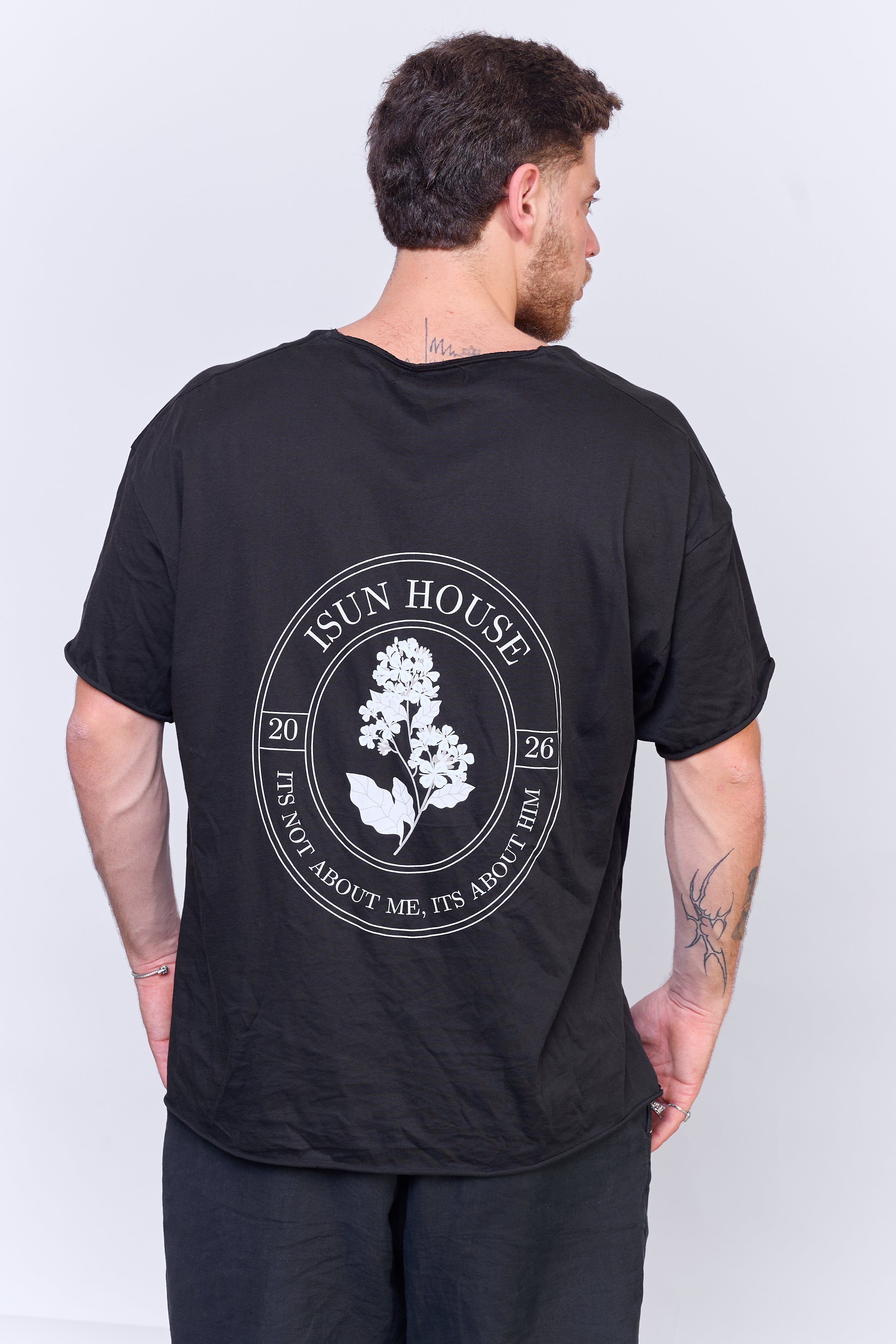 About him חולצה קצרה פתוחה