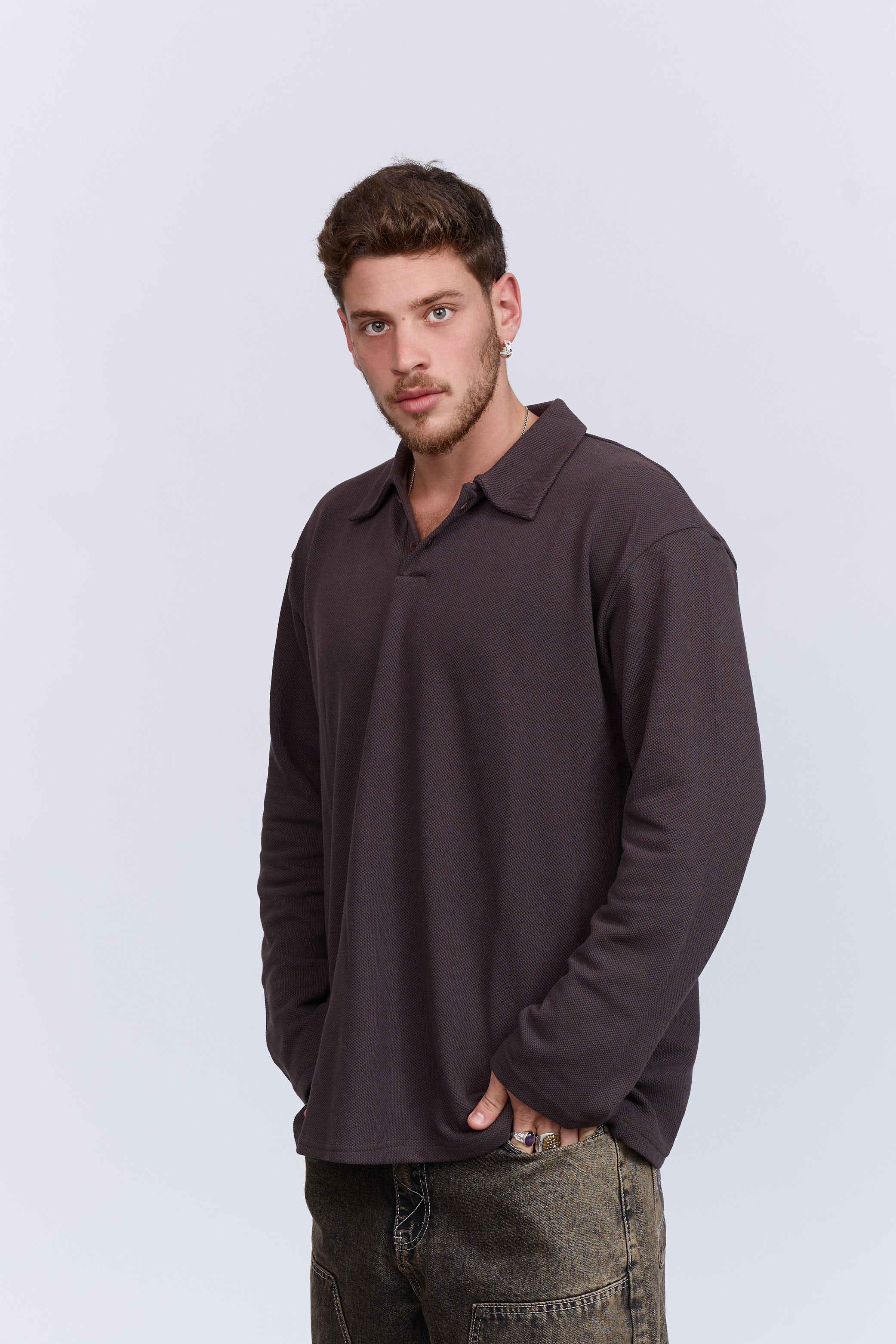 פולו חום לונג