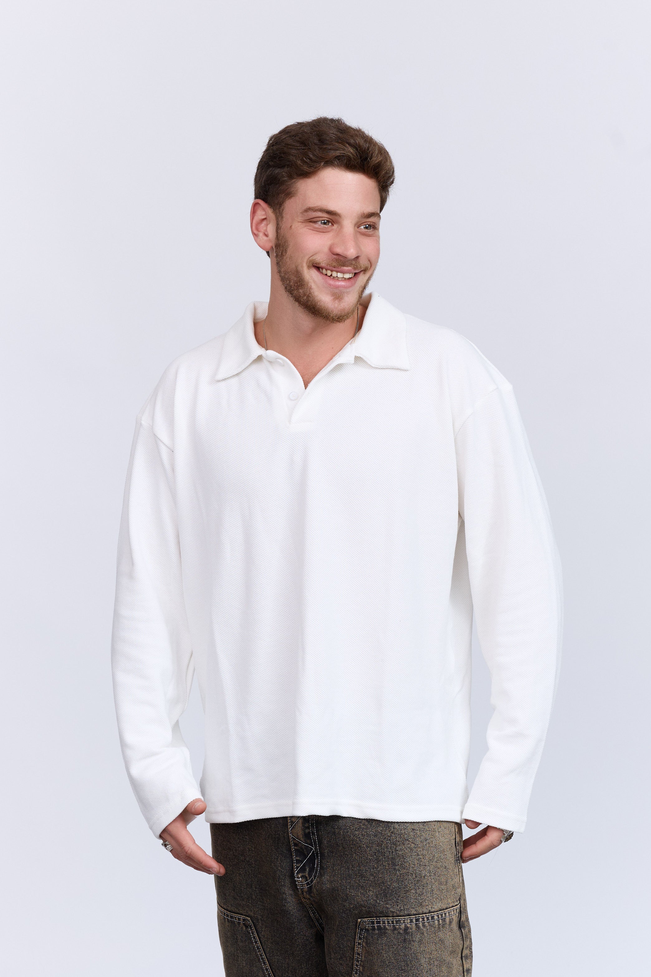 פולו לבן לונג