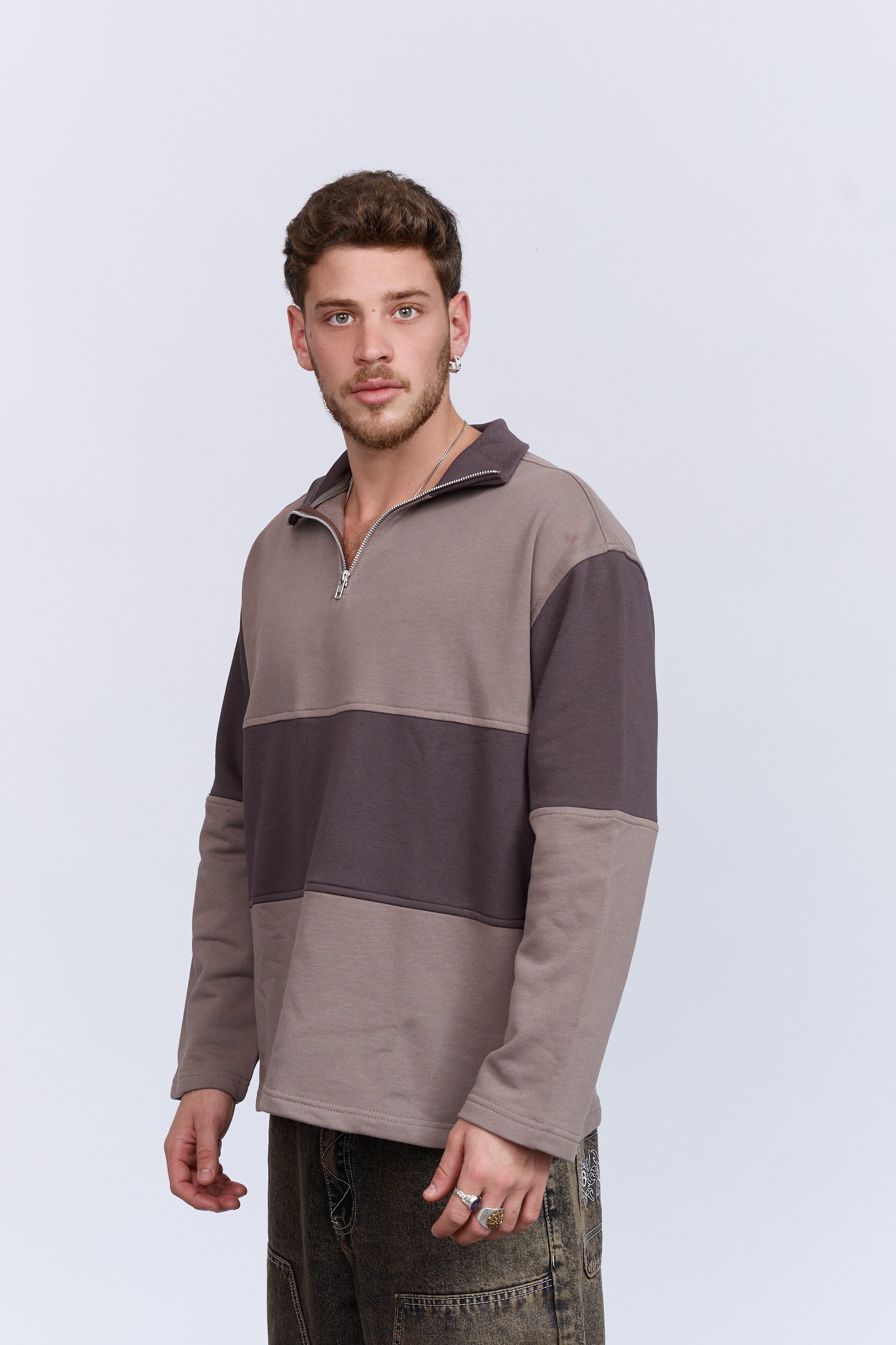 סריג רוכסן חום 1