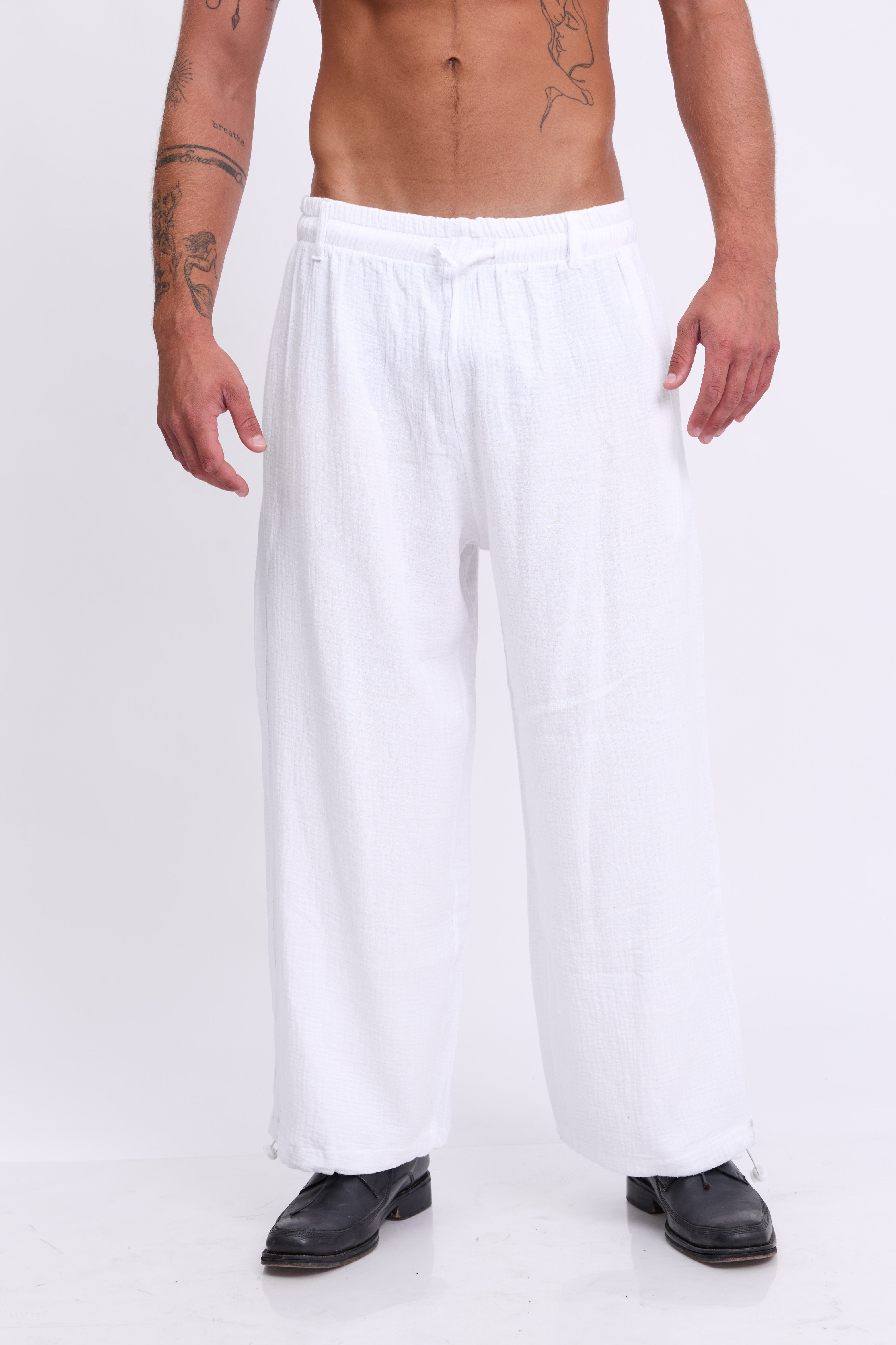 Tetra Pants - לבן