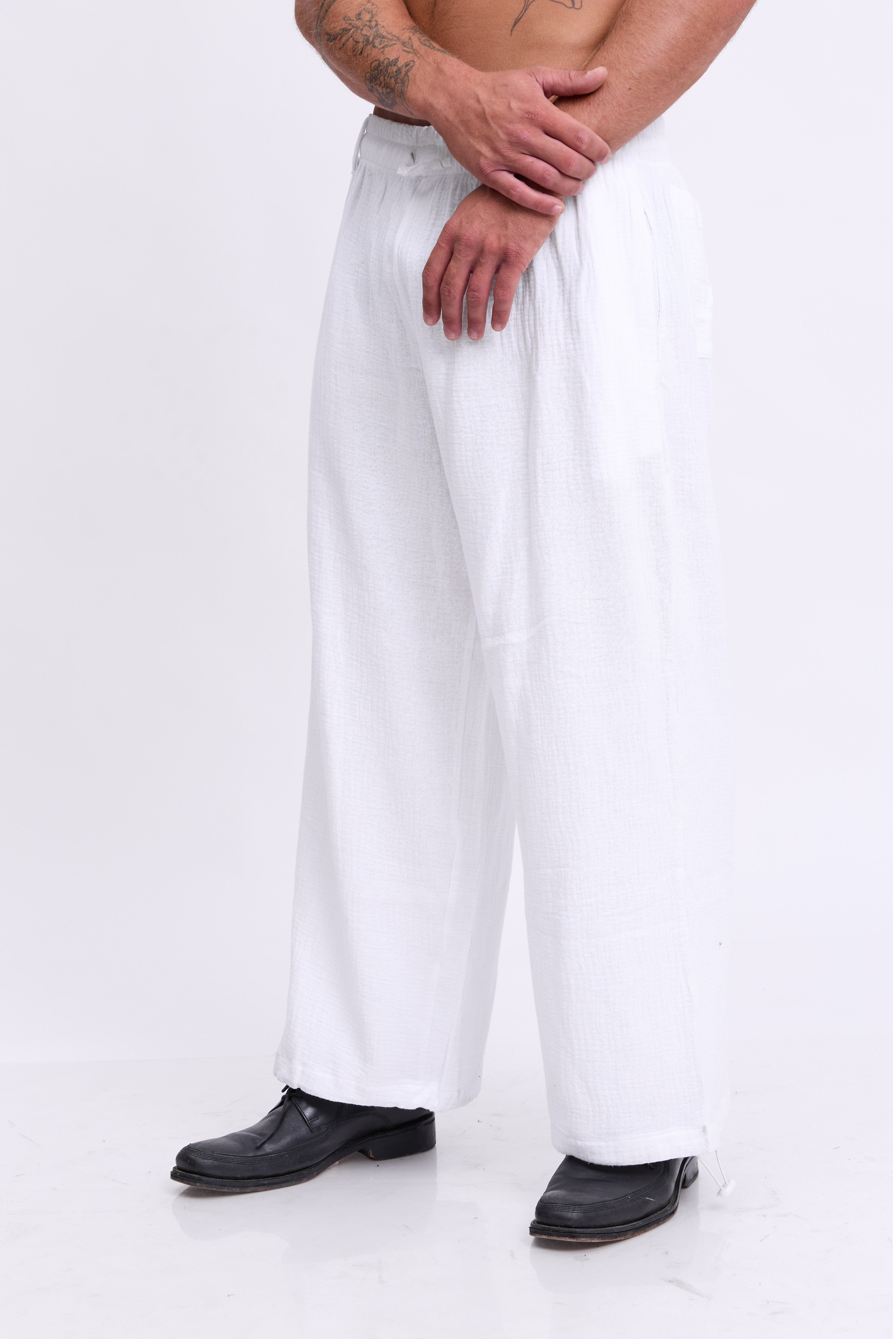 Tetra Pants - לבן