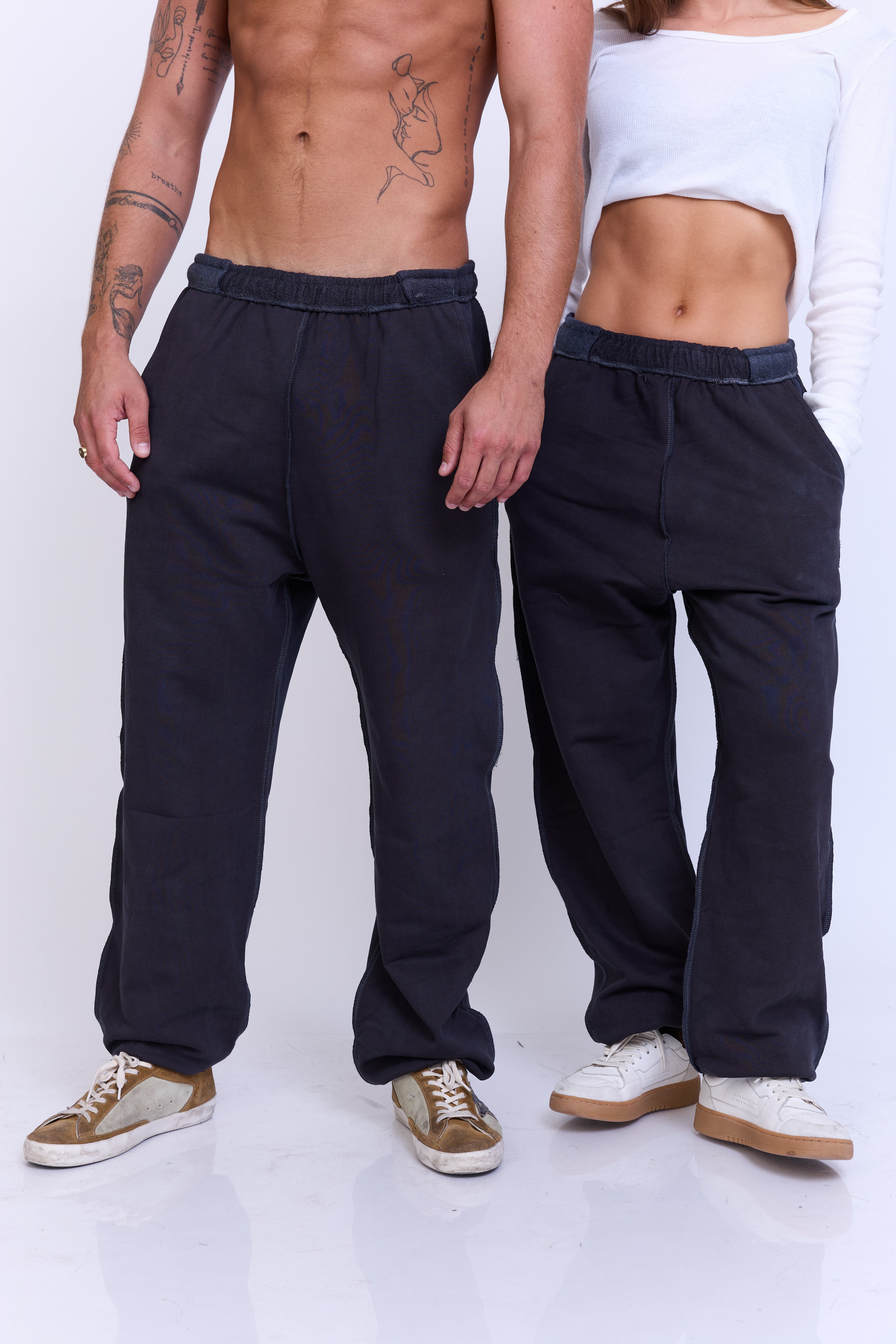 טרנינג ג׳וגר - אפור ווש